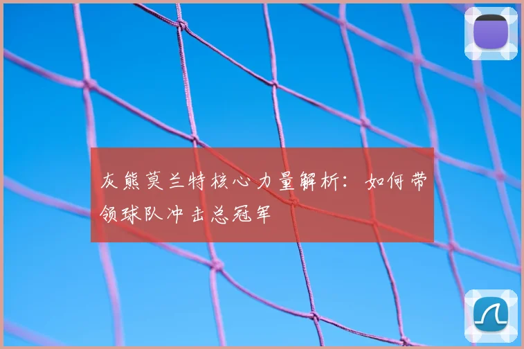 灰熊莫兰特核心力量解析：如何带领球队冲击总冠军